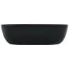 Ceramic Black Wash Basin 45.5x32x13 cm | Hipomarket UK