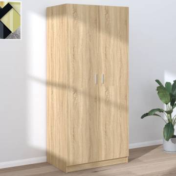 Wardrobe Sonoma Oak - Compact Storage Solution | Hipo Market