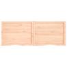 Untreated Solid Wood Oak Wall Shelf - Stylish & Durable Design