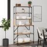 Baker's Rack 6-Tier Sonoma Oak 90x40x180 cm Engineered Wood Colour sonoma oak 