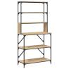 Baker's Rack 6-Tier Sonoma Oak - Durable & Stylish Storage