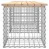 Gabion Design Garden Bench - Solid Pine Wood 203x44x42 cm