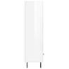 Elegant Highboard in High Gloss White | 69.5x31x115 cm