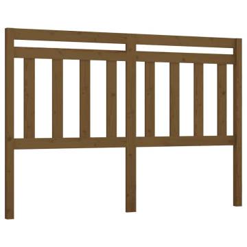 Stylish Honey Brown Bed Headboard - Solid Pine Wood | Hipo Market