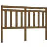 Stylish Honey Brown Bed Headboard - Solid Pine Wood | Hipo Market