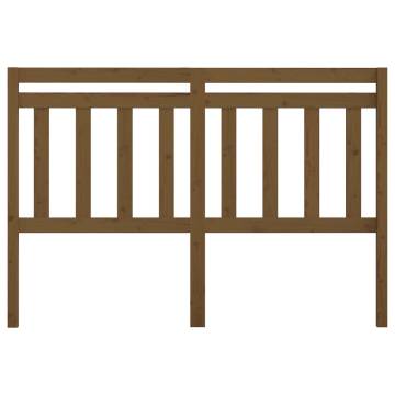 Stylish Honey Brown Bed Headboard - Solid Pine Wood | Hipo Market