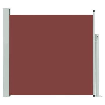 Patio Retractable Side Awning 170x300 cm Brown | HipoMarket