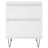 Trendy Bedside Cabinets 2 pcs White - Engineered Wood | Hipomarket