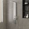 Shower Panel System Stainless Steel Square Colour silver Size 15 x 47 x 114 cm 