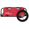 Bike Trailer - Red Oxford Fabric & Iron for Easy Transport