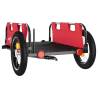 Bike Trailer - Red Oxford Fabric & Iron for Easy Transport