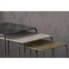 Rousseau 3 Piece Side Table Set - Multicolour Metal Accent Tables