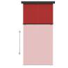 Red Balcony Side Awning 145x250 cm - Stylish Privacy Solution