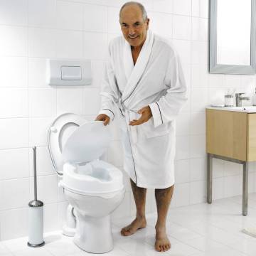 RIDDER White Toilet Seat with Lid - 150 kg Capacity