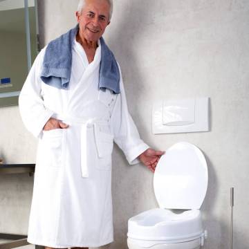 RIDDER White Toilet Seat with Lid - 150 kg Capacity