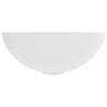 Matt White Round Ceramic Bathroom Sink | HipoMarket