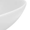 Matt White Round Ceramic Bathroom Sink | HipoMarket