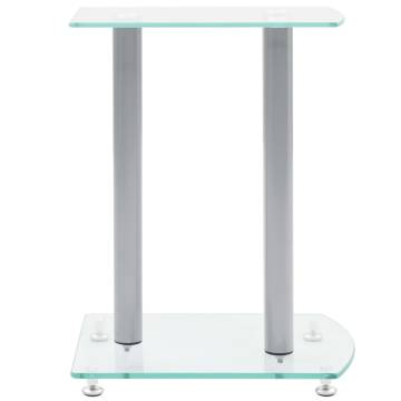 Aluminum Speaker Stands with Transparent Safety Glass | 2pcs