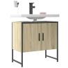 Bathroom Sink Cabinet Sonoma Oak 60x33x60 cm Engineered Wood Colour sonoma oak Quantity in Package 1 Length 60 cm 