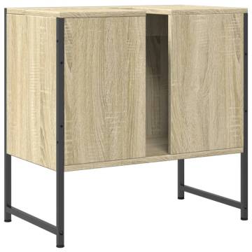 Sonoma Oak Bathroom Sink Cabinet | 60x33x60 cm | Stylish Storage