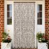 Fly Curtain Taupe and White 100x200 cm Chenille Colour taupe and white Size 100 x 200 cm 