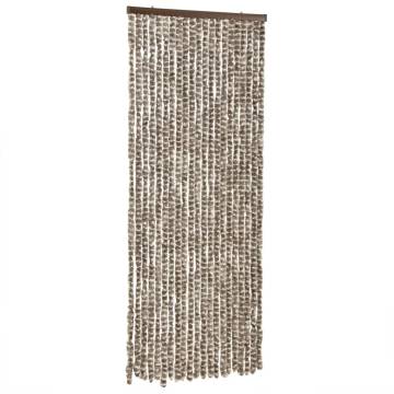 Fly Curtain Taupe & White 100x200 cm - Keep Insects Out