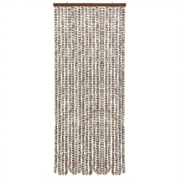 Fly Curtain Taupe & White 100x200 cm - Keep Insects Out