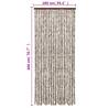 Fly Curtain Taupe & White 100x200 cm - Keep Insects Out