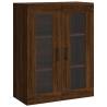 Stylish Highboard Brown Oak - 69.5x34x180 cm | Hipo Market