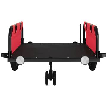 Bike Trailer Red Oxford Fabric | Durable & Safe Transport