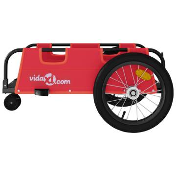 Bike Trailer Red Oxford Fabric | Durable & Safe Transport