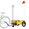 Bike Trailer - Yellow Oxford Fabric & Iron | HipoMarket