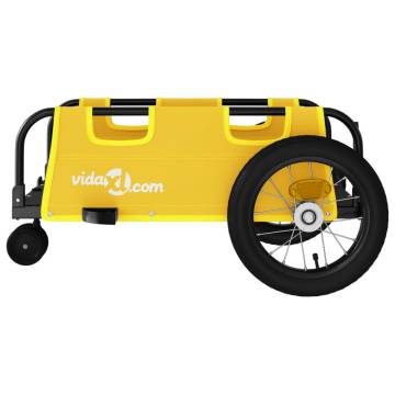 Bike Trailer - Yellow Oxford Fabric & Iron | HipoMarket