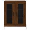 Stylish Highboard Brown Oak - 69.5x34x180 cm | Hipo Market