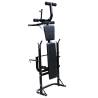 Weight Bench with Rack & 30.5kg Barbell/Dumbbell Set - Hipo Market