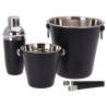 Excellent Houseware 4-Piece Matte Black Barware Set