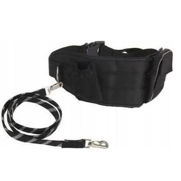 Pets Collection Dog Leash with Hip Band - Large Black