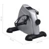 Silver Mini Exercise Bike - Compact & Versatile Workouts