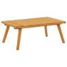 Refined Garden Coffee Table - Solid Acacia Wood - 90x55cm