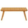 Refined Garden Coffee Table - Solid Acacia Wood - 90x55cm