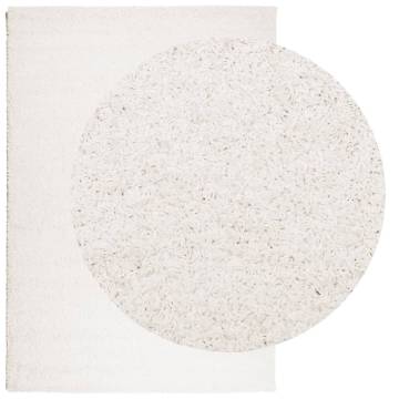 Shaggy Rug High Pile Modern Cream 120x170 cm - Soft & Cozy