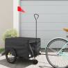 Bike Trailer Black 30 kg Iron Colour black Size 124 x 53 x 45 cm 