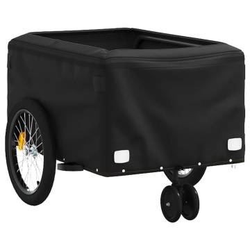 Bike Trailer Black 30 kg Iron - Sturdy & Versatile Cargo Solution