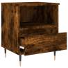 Smoked Oak Bedside Cabinets - Set of 2 | Hipomarket