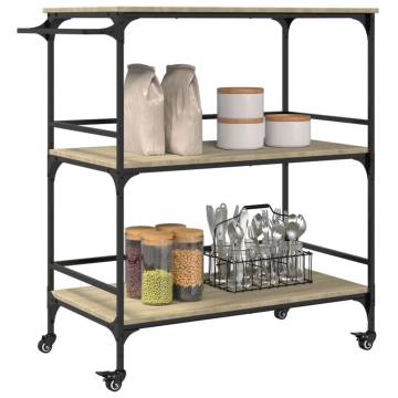 Kitchen Trolley Sonoma Oak - Stylish & Functional Storage