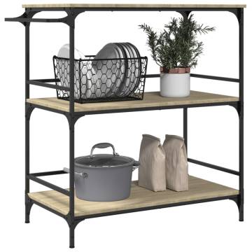 Kitchen Trolley Sonoma Oak - Stylish & Functional Storage