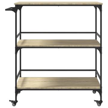 Kitchen Trolley Sonoma Oak - Stylish & Functional Storage