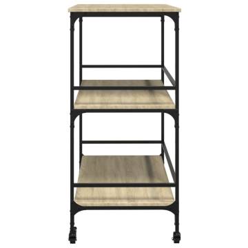 Kitchen Trolley Sonoma Oak - Stylish & Functional Storage