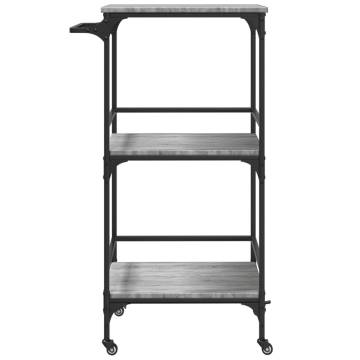 Kitchen Trolley Grey Sonoma | 60.5x50x105 cm | HipoMarket