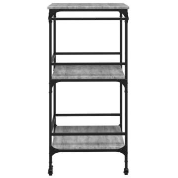 Kitchen Trolley Grey Sonoma | 60.5x50x105 cm | HipoMarket